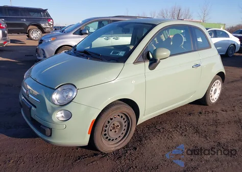 2015 Fiat 500 Pop z USA, uszkodzony, nr VIN 3C3CFFAR8FT638623